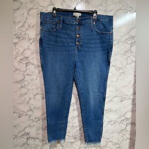 Madewell Women's 10" High-Rise Skinny Jeans Size 35P
